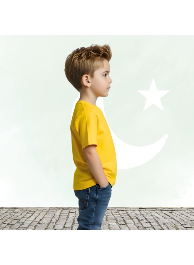 Pakistan Independence Day Kids Boys T-Shirt – Short Sleeve RoundNeck Cotton Tshirt-Ideal for Independence Day Celebrations,School Events - Image 5